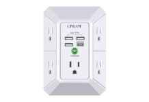 Turn one wall outlet into 9 ports with this $10 surge protector turn-one-wall-outlet-into-9-ports-with-this-10-surge-protector